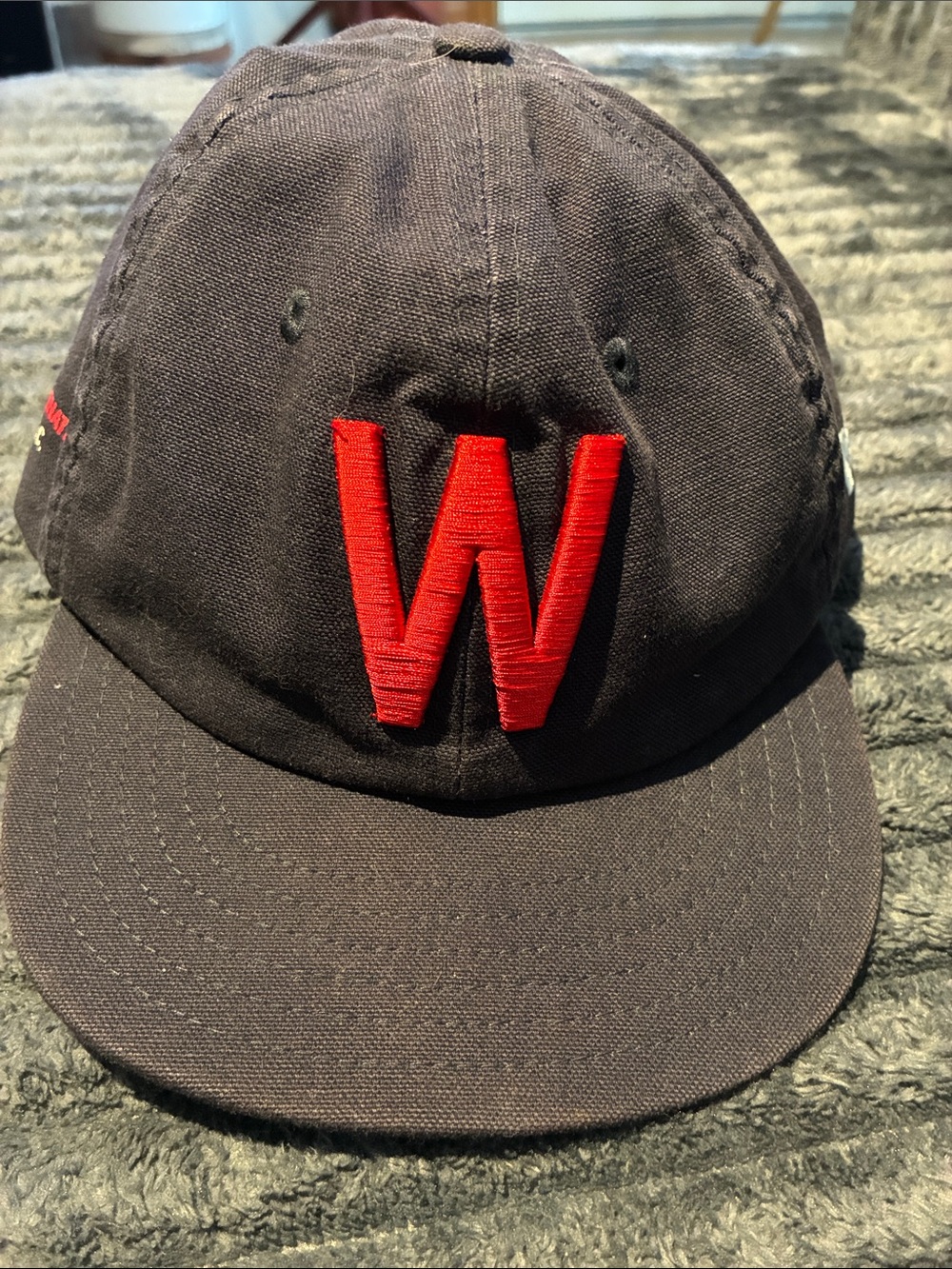 Navy Nationals Baseball Cap with Red 'W' Embroidery